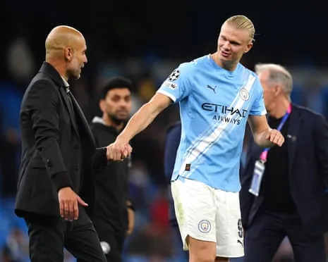 Erling Haaland Becomes Part of Elite UCL Half-Century Club, Hailed by Guardiola as Ronaldo and Messi's Peer