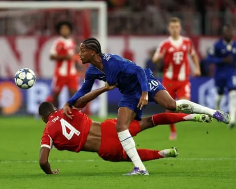 The Blues' boss explodes after the German giants defender Tah escapes dismissal during Champions League setback